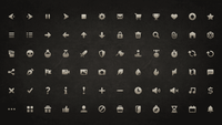 Screenshot of LAYERLAB Shop 2D Icons Picto Pack showing various colorful vector icons on a digital interface.
