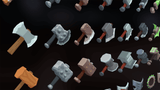 3D casual weapon icon from LAYERLAB Shop, detailed model suitable for gaming or graphic design projects.