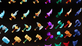 3D casual weapon icon from LAYERLAB Shop, featuring a stylized, modern design with detailed textures and a sleek appearance.