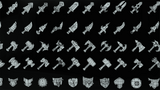 3D casual weapon icon from LAYERLAB Shop, featuring a detailed 3D model of a modern firearm for digital design projects.