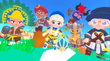 Screenshot of LAYERLAB Shop's 3D Hero Core Vol.2 characters showcasing detailed 3D character designs and vibrant colors.
