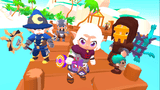 Screenshot of Hero Core Vol.3 3D characters by LAYERLAB Shop, showcasing detailed, stylized hero models in vibrant colors.