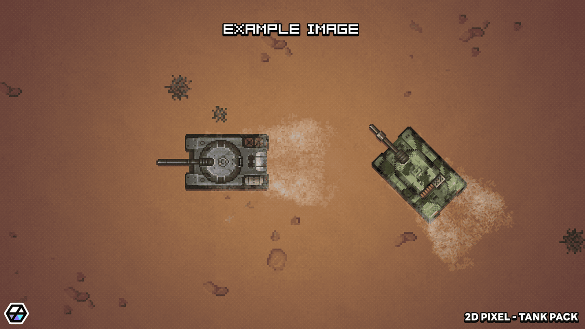 2D Pixel Tank Pack – Retro Military Vehicle Sprites | LAYERLAB – Layer ...