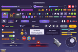 Fantasy hero interface component from GUI Pro by LAYERLAB Shop, featuring detailed fantasy character design and vibrant colors.