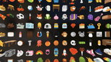 Colorful 3D props from LAYERLAB Shop featuring adorable, detailed miniature items suitable for creative projects.