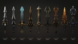 3D Weapon Prop from LAYERLAB Shop, realistic 3D model with detailed design, suitable for gaming and digital projects.