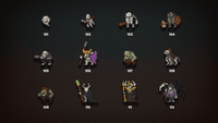 2D pixel art RPG monsters icon featuring various character designs, created by LAYERLAB Shop for gaming and fantasy themes.