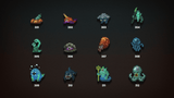 2D pixel art RPG monsters icon, character design featuring colorful pixel characters from the LAYERLAB Shop collection.