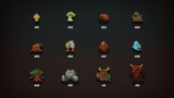 2D pixel RPG monsters icon featuring colorful character designs for game characters and sprite artwork by LAYERLAB Shop.