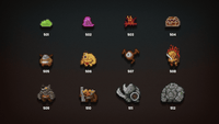 2D pixel RPG monsters icon featuring various character designs, suitable for game development or digital art projects.