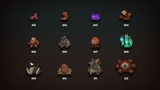 2D pixel RPG monsters icon featuring colorful character designs from LAYERLAB Shop, ideal for game characters and pixel art.