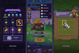 Fantasy hero interface from GUI Pro by LAYERLAB Shop, featuring detailed fantasy character artwork and vibrant UI elements.