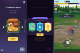 Fantasy hero interface design for GUI Pro by LAYERLAB Shop, featuring detailed fantasy-themed elements and vibrant colors.